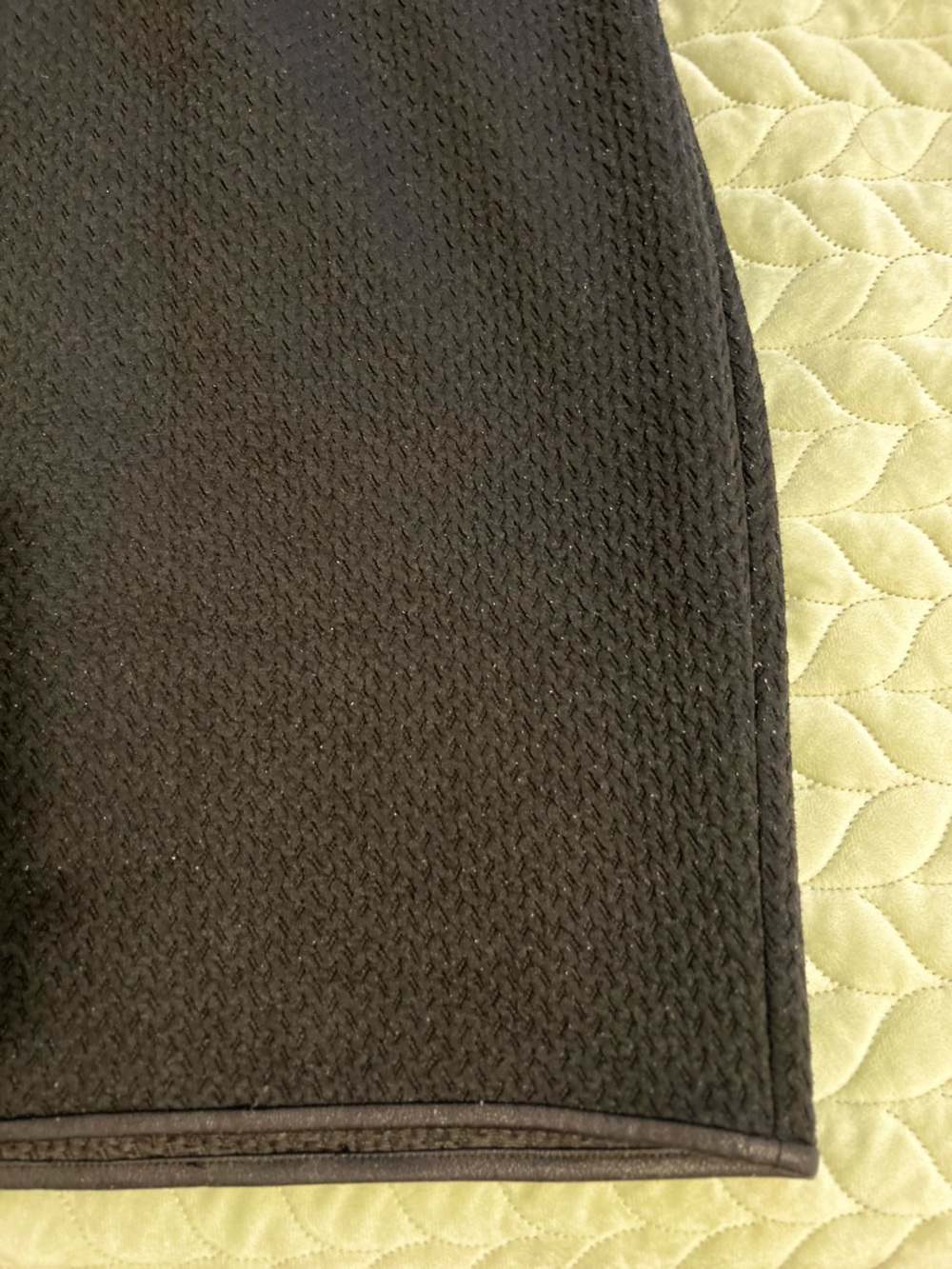 Max Studio Black Textured Pencil Skirt - Picture 3 of 5